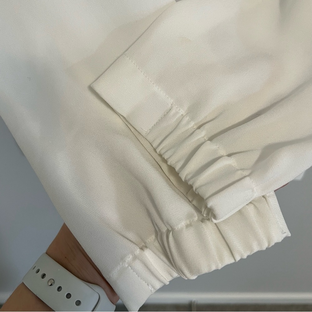 Aritzia Babaton Rodrigo Blouse Off Shoulder White Blouse - Picture 13 of 15